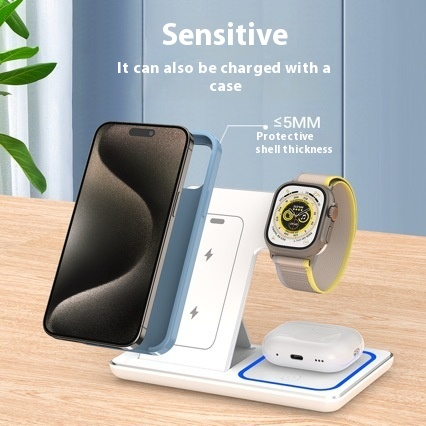 HomeAura 3-in-1 Folding Wireless Charging Station