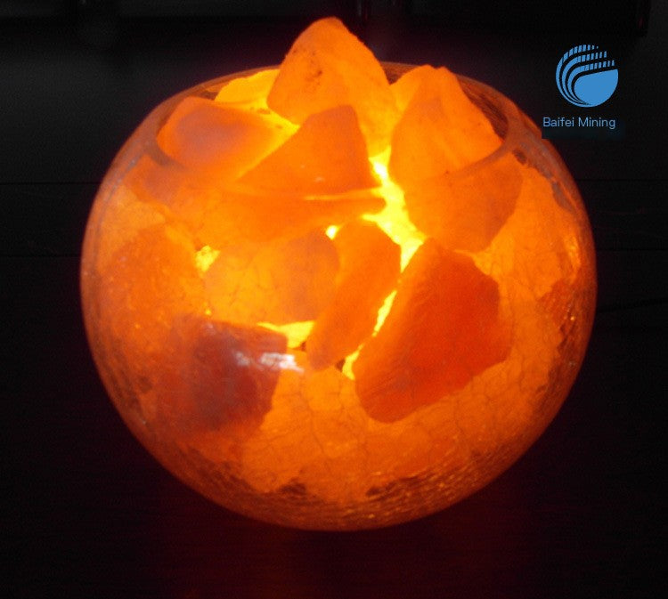 HomeAura Himalayan Salt Lamp — Hand-Carved Warm Glow