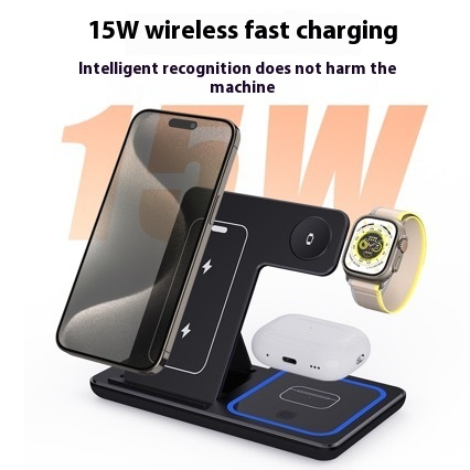 HomeAura 3-in-1 Folding Wireless Charging Station