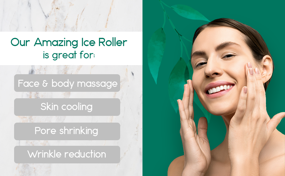HomeAura Facial Ice Roller — Cooling De-Puff Tool