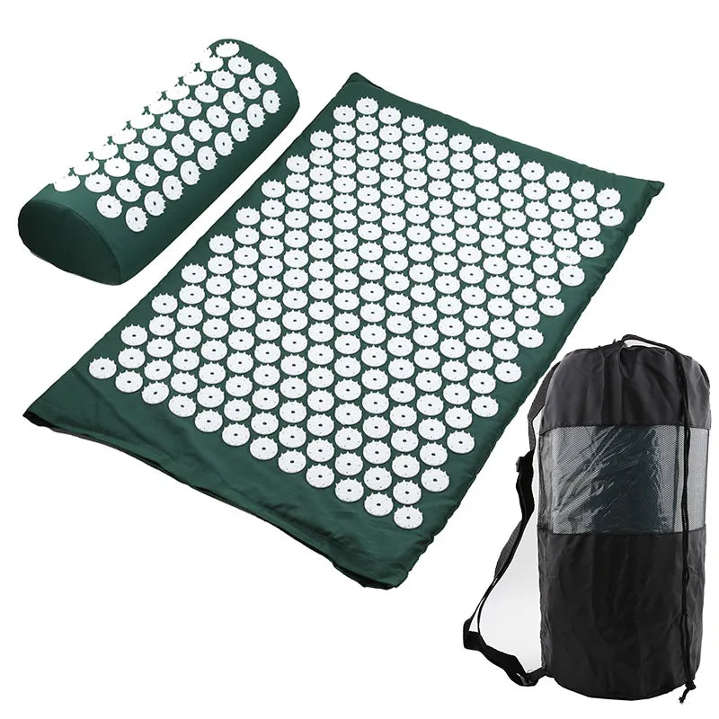HomeAura Acupressure Mat & Pillow Set — Deep Unwind