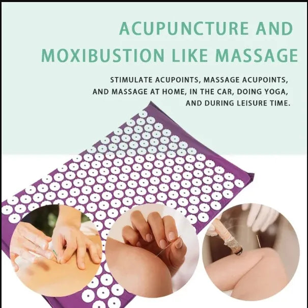 HomeAura Acupressure Mat & Pillow Set — Deep Unwind
