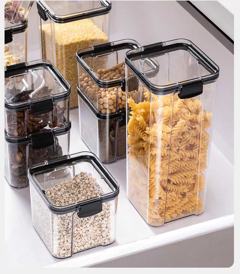 HomeAura Glass Pantry Storage Set