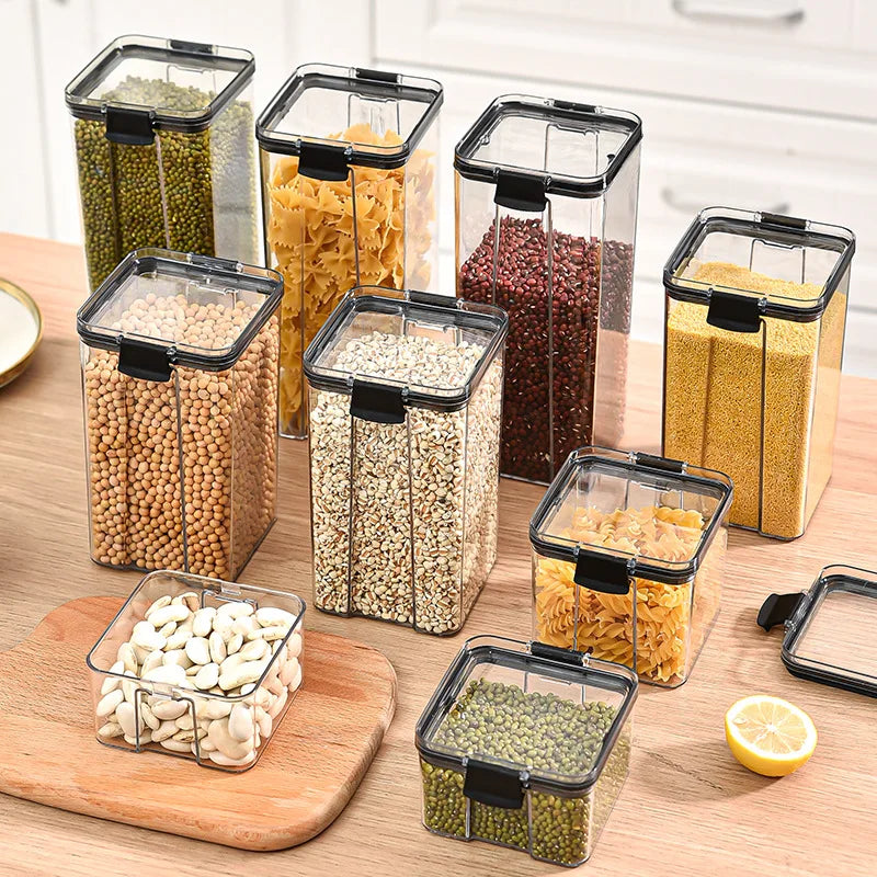 HomeAura Glass Pantry Storage Set