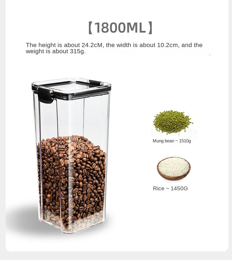 HomeAura Glass Pantry Storage Set