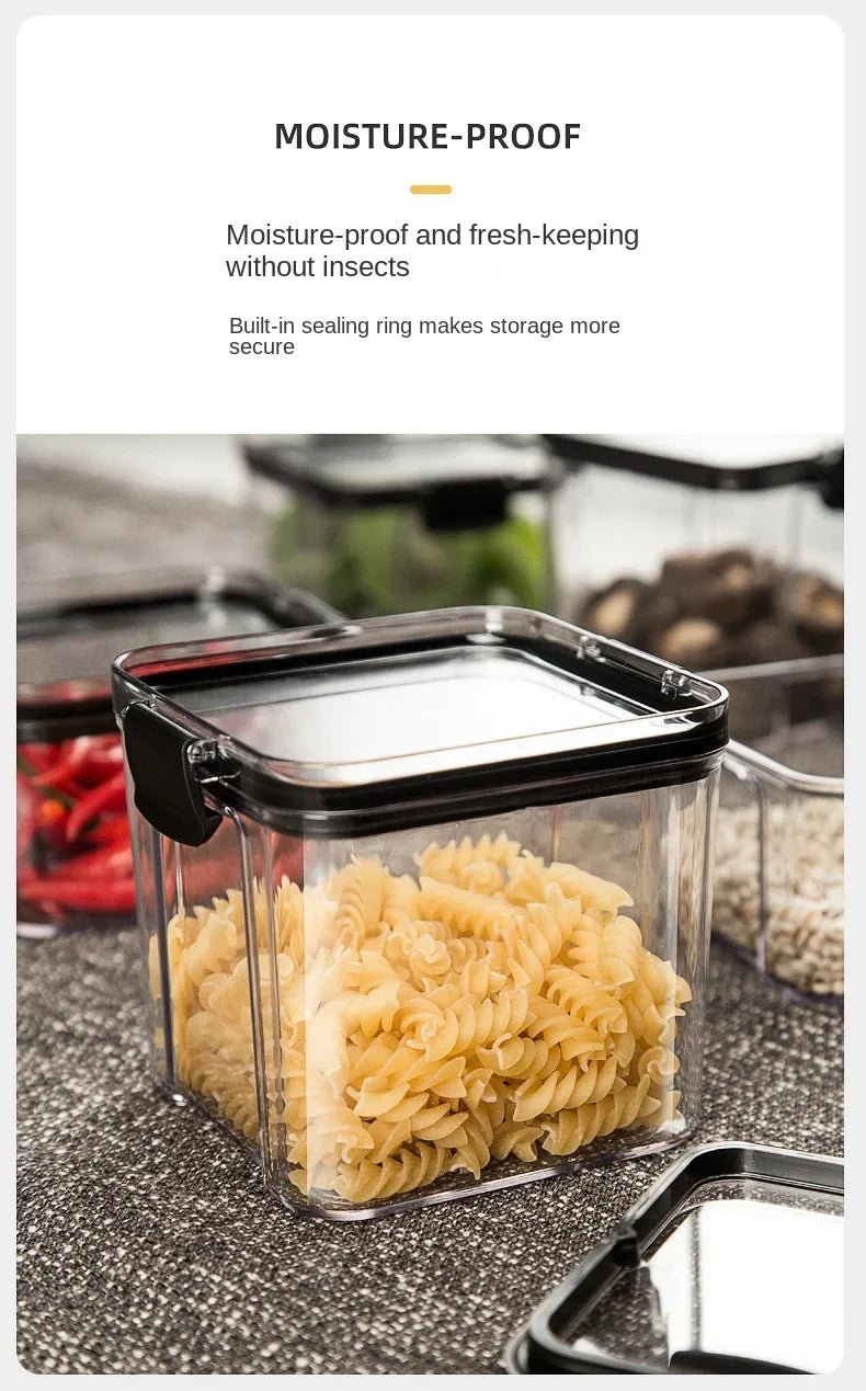 HomeAura Glass Pantry Storage Set