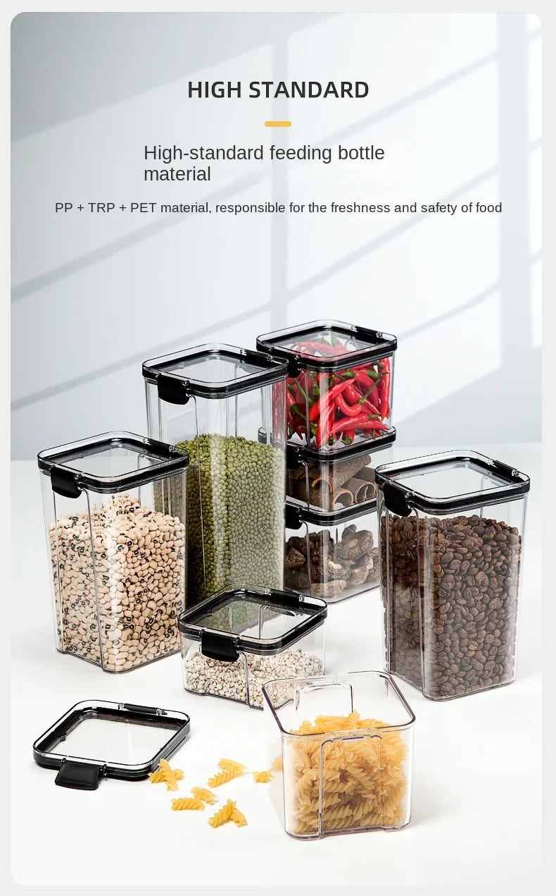 HomeAura Glass Pantry Storage Set