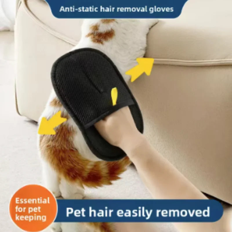 HomeAura Pet Grooming & Hair Removal Gloves