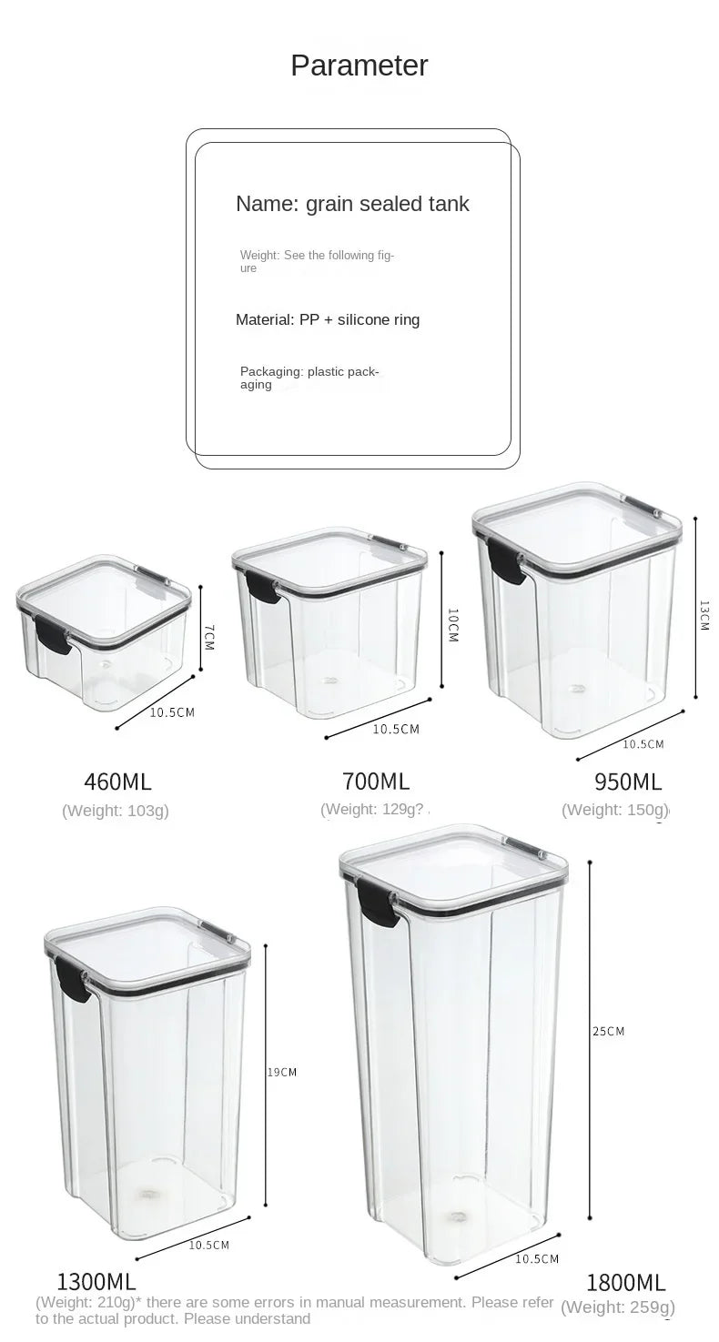 HomeAura Glass Pantry Storage Set