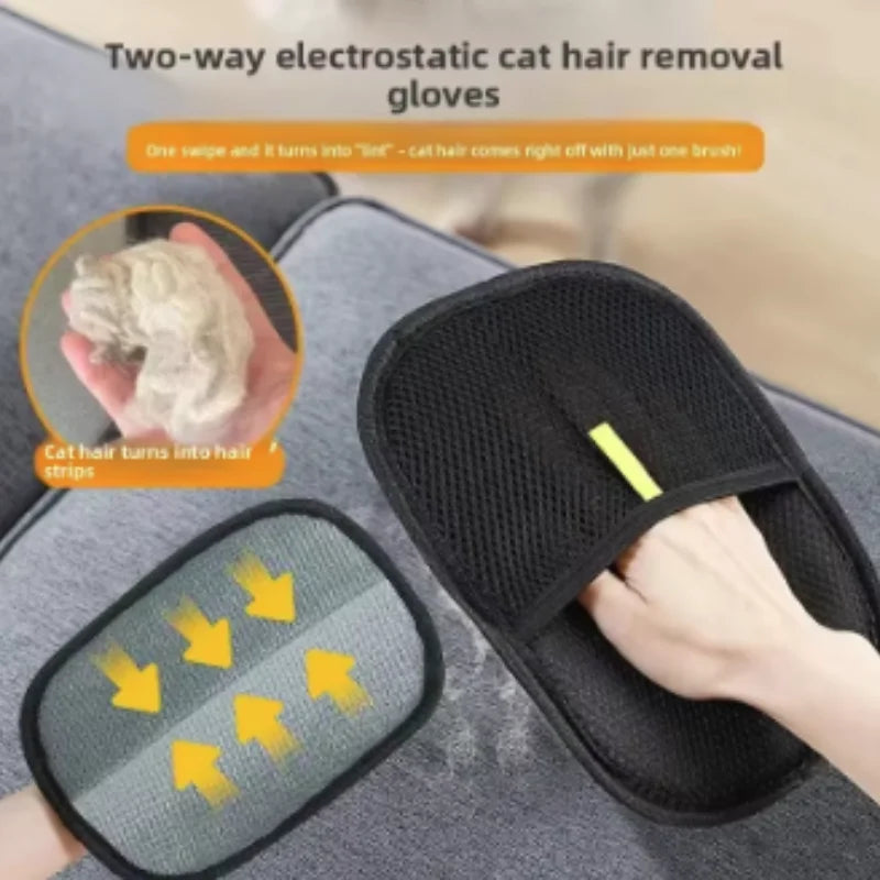 HomeAura Pet Grooming & Hair Removal Gloves