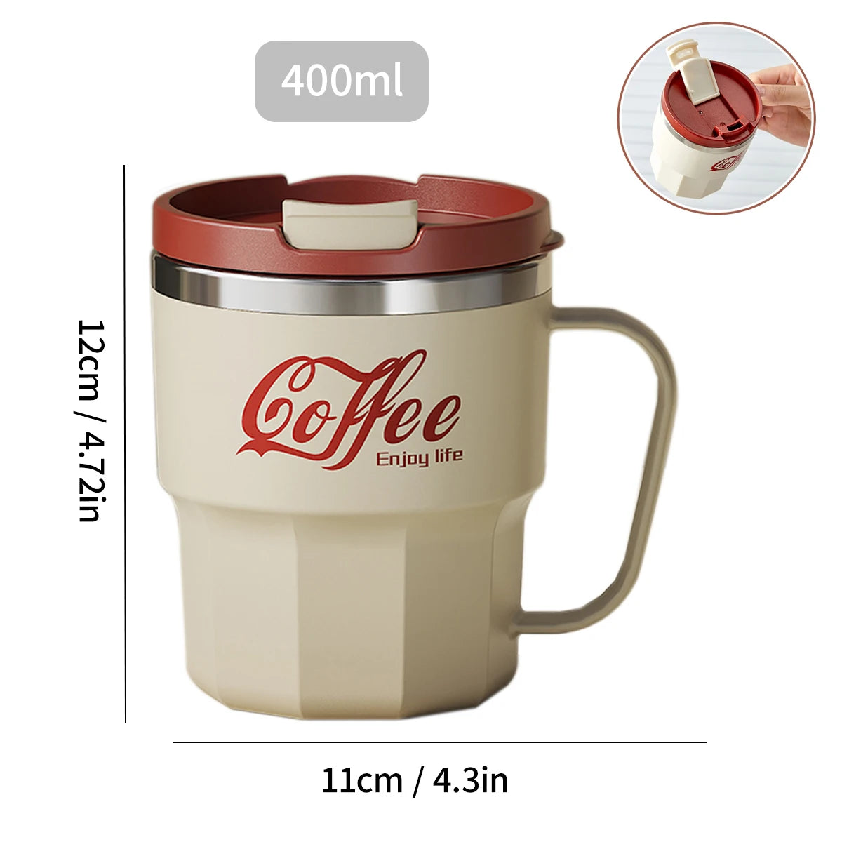 HomeAura Double-Wall Travel Mug