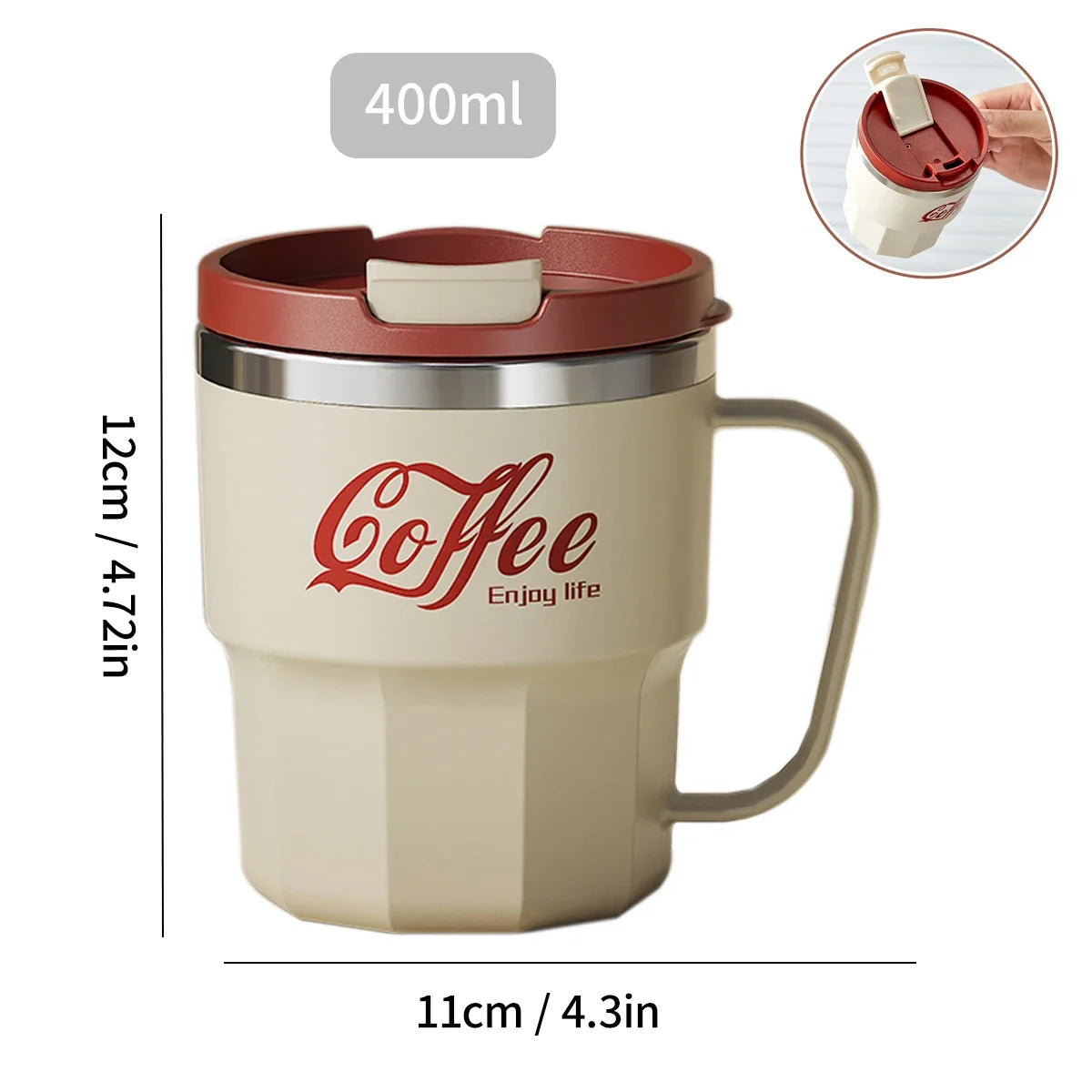 HomeAura Double-Wall Travel Mug