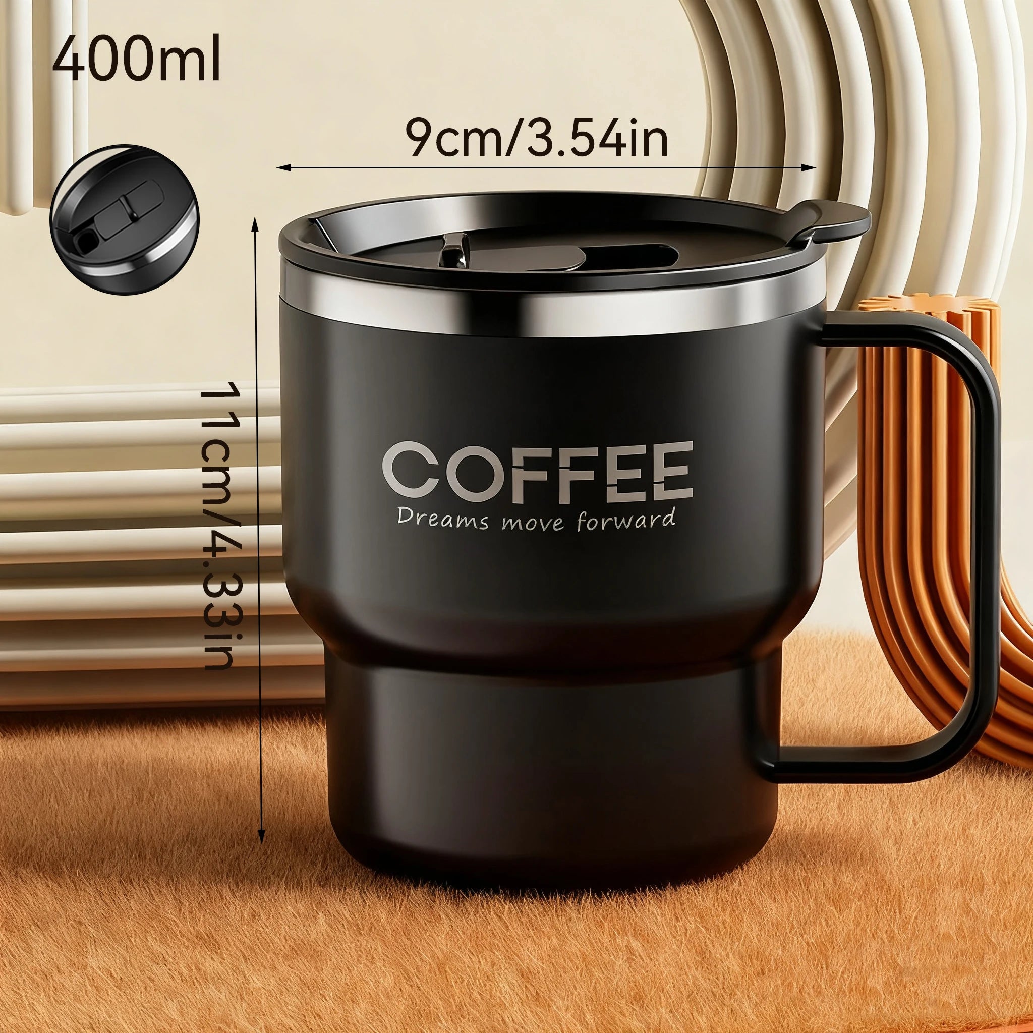 HomeAura Double-Wall Travel Mug