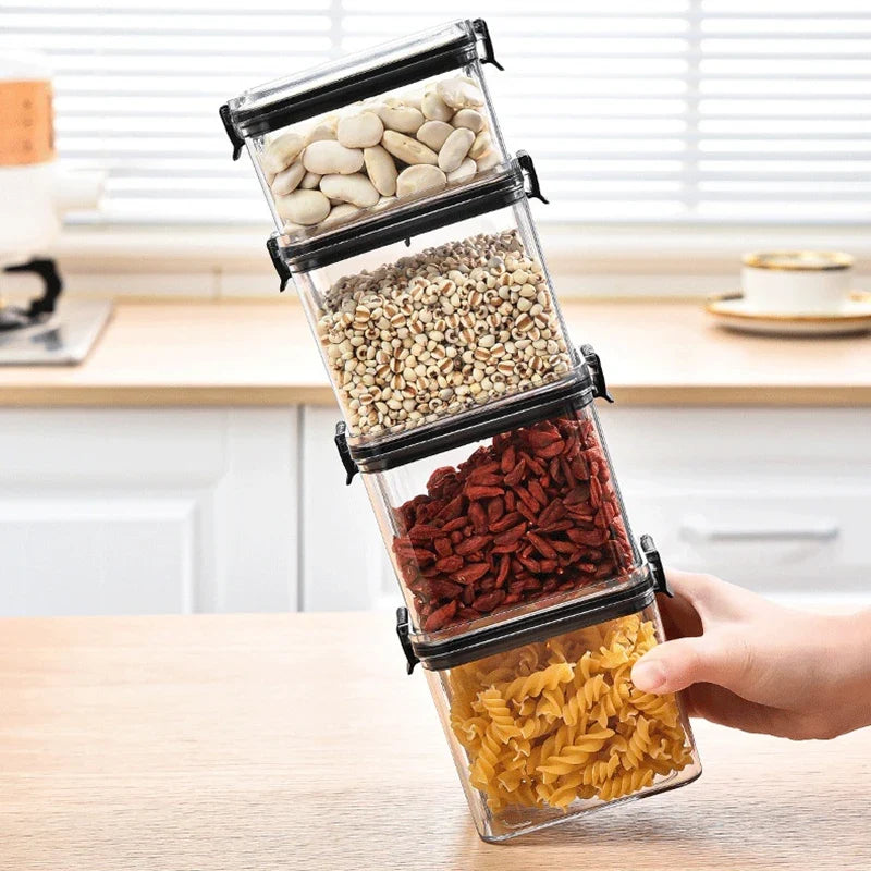 HomeAura Glass Pantry Storage Set