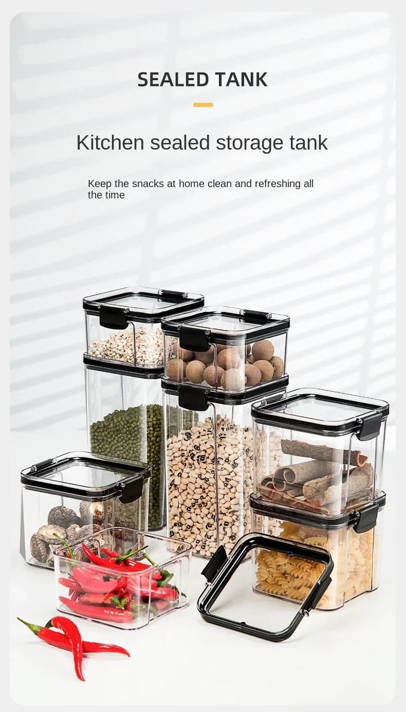 HomeAura Glass Pantry Storage Set