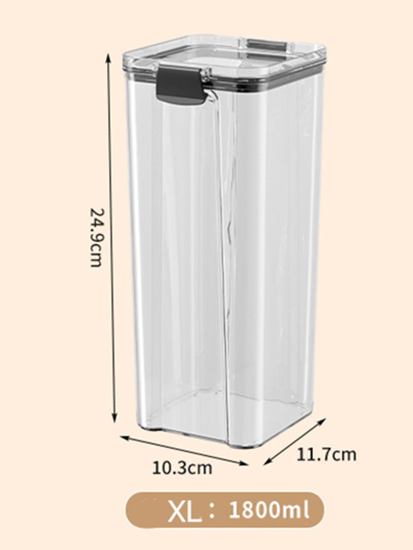 HomeAura Glass Pantry Storage Set