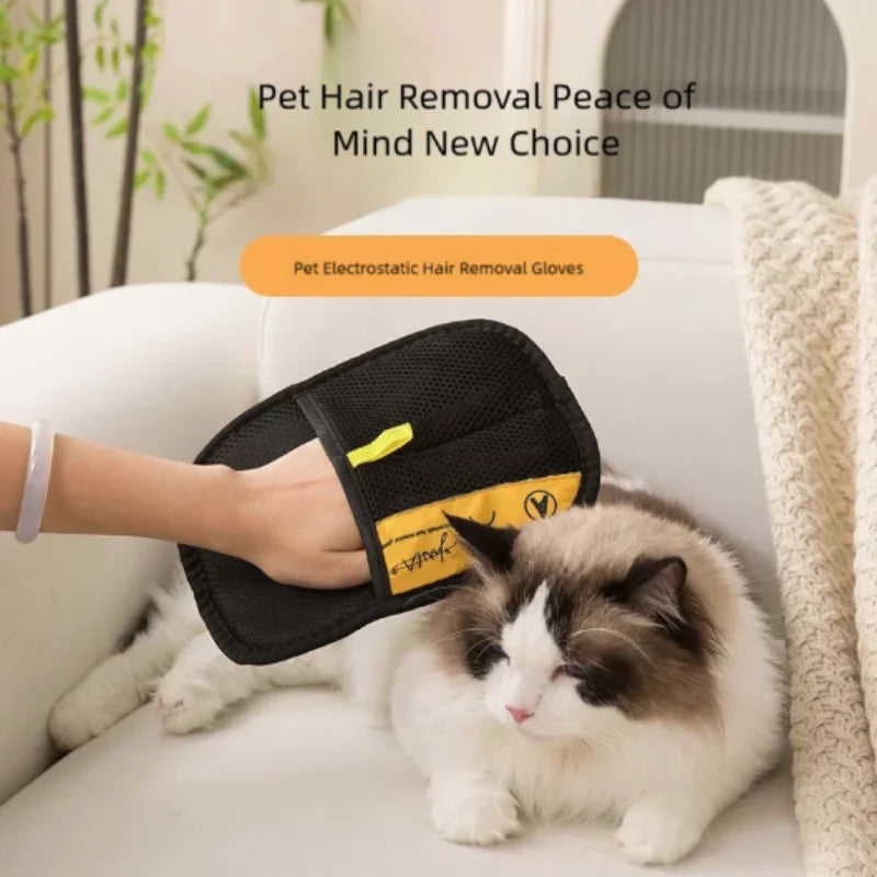 HomeAura Pet Grooming & Hair Removal Gloves