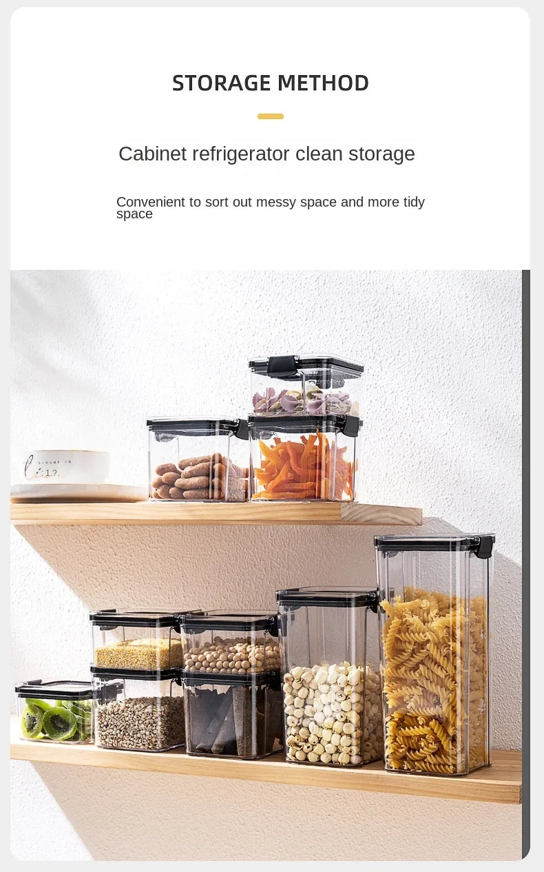 HomeAura Glass Pantry Storage Set