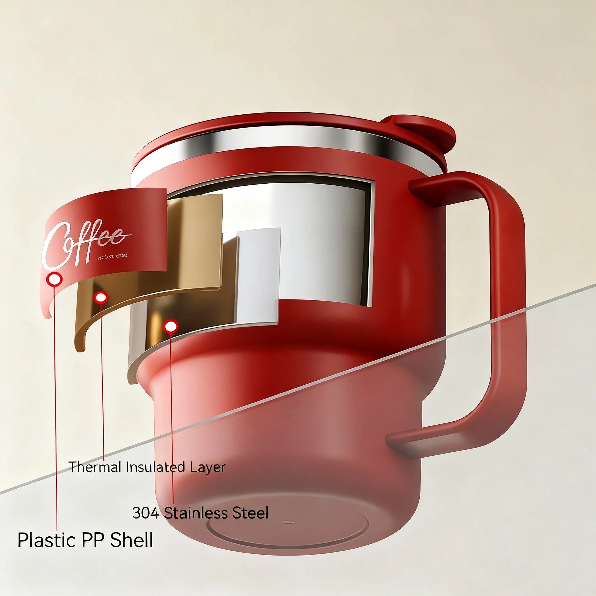 HomeAura Double-Wall Travel Mug
