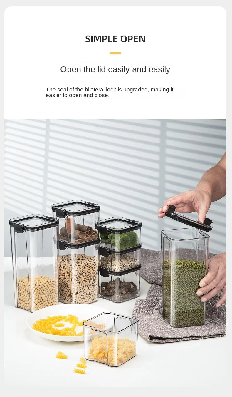 HomeAura Glass Pantry Storage Set