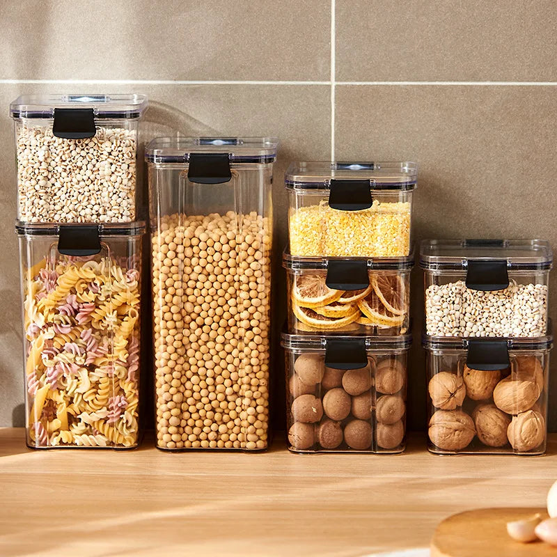 HomeAura Glass Pantry Storage Set