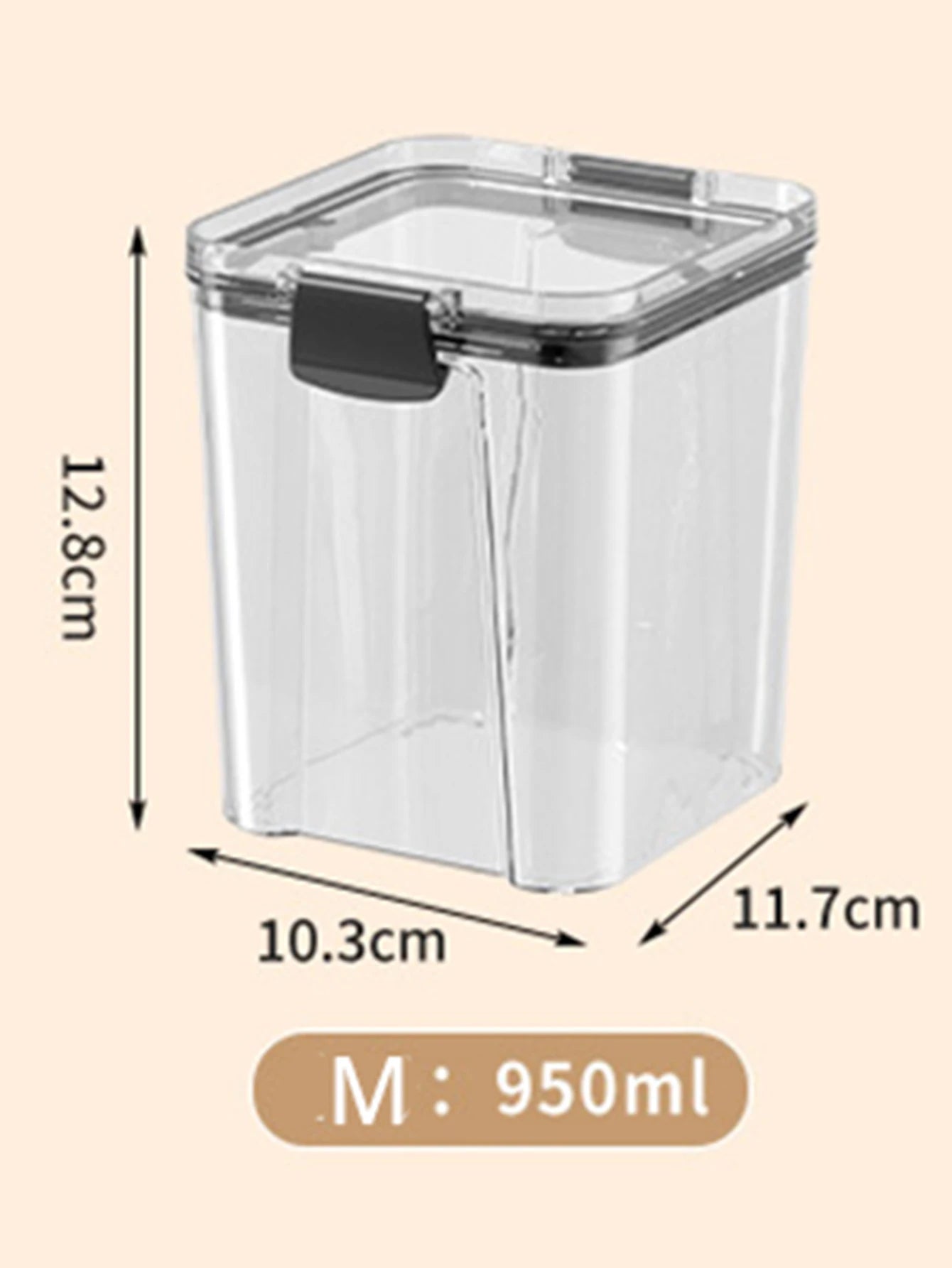 HomeAura Glass Pantry Storage Set
