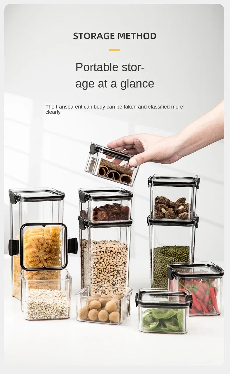 HomeAura Glass Pantry Storage Set
