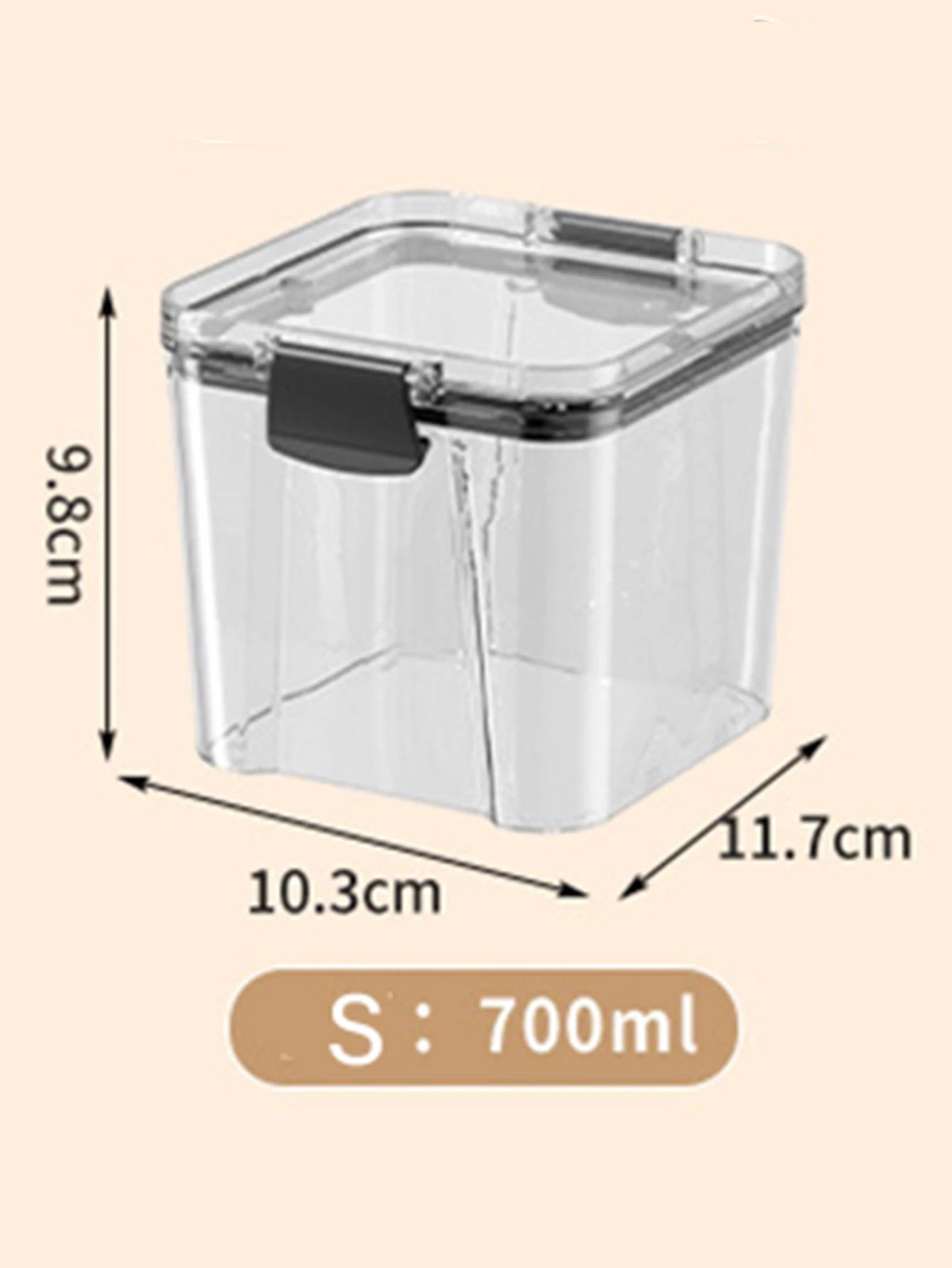 HomeAura Glass Pantry Storage Set