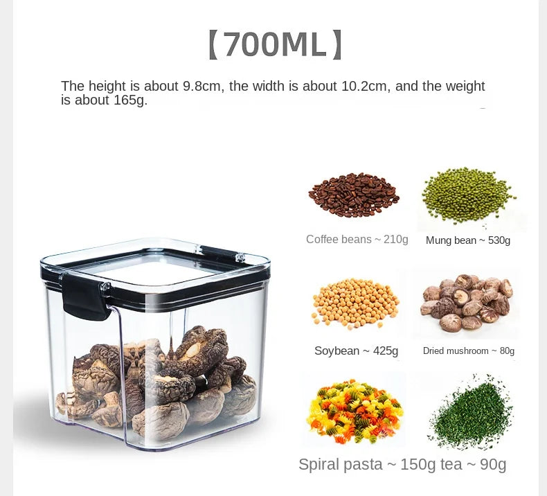 HomeAura Glass Pantry Storage Set