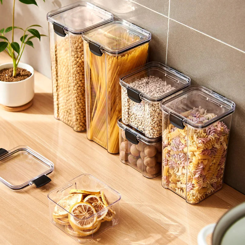 HomeAura Glass Pantry Storage Set