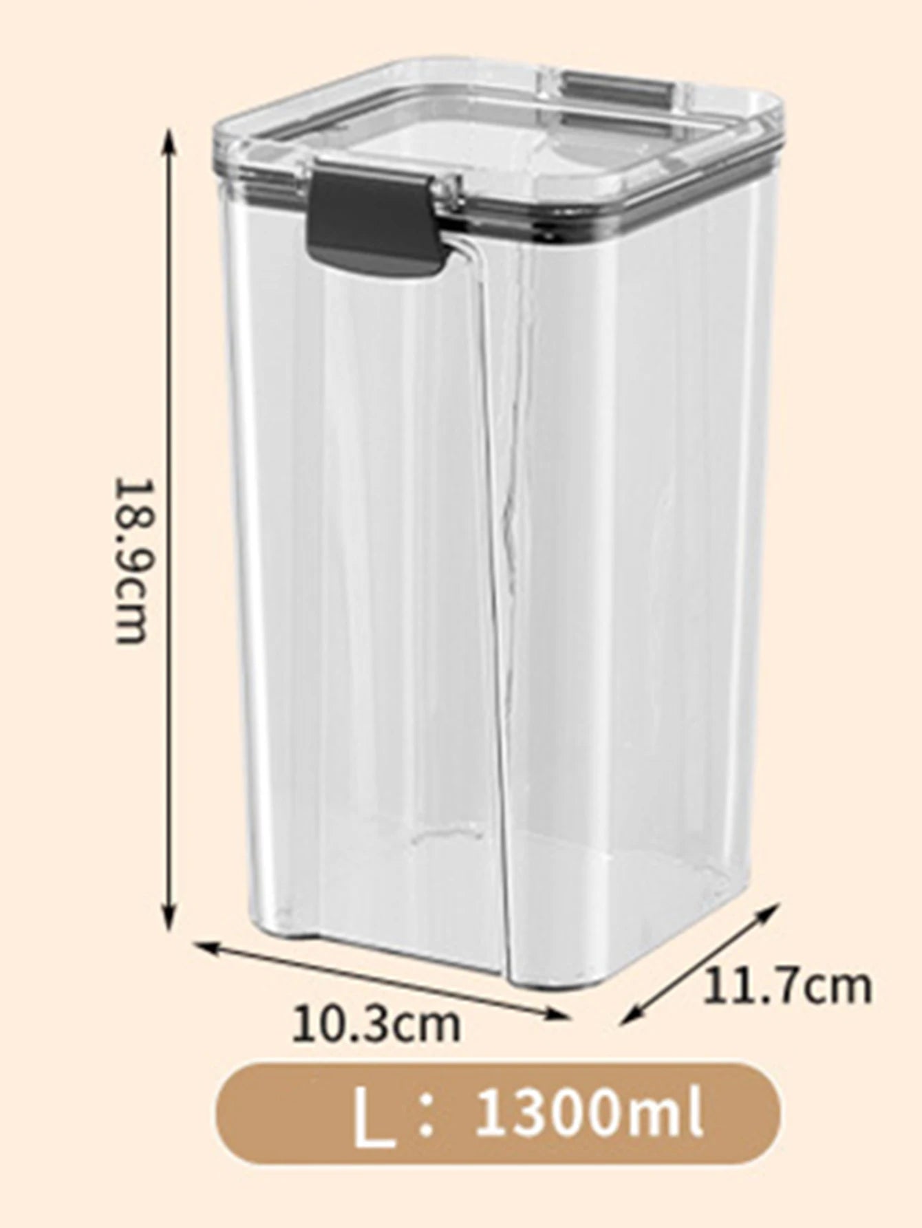 HomeAura Glass Pantry Storage Set