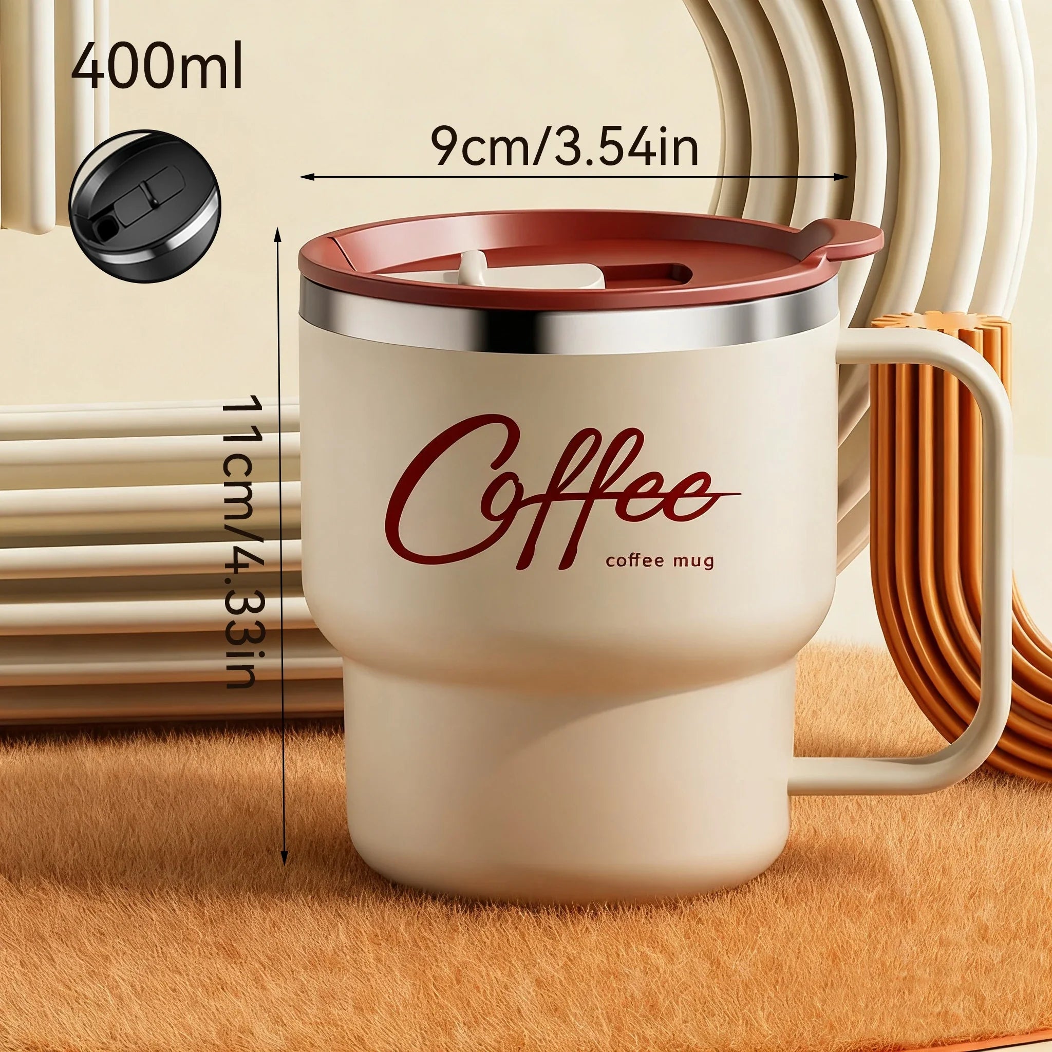 HomeAura Double-Wall Travel Mug