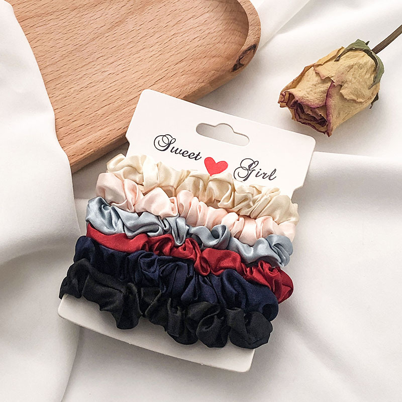 HomeAura Satin Scrunchies — Snag-Free Everyday Set