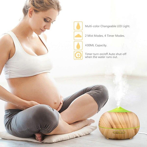 HomeAura Aroma Diffuser — 400ml, 7 Light Modes