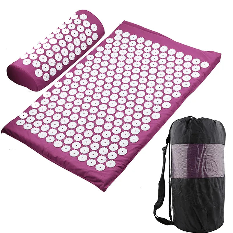 HomeAura Acupressure Mat & Pillow Set — Deep Unwind