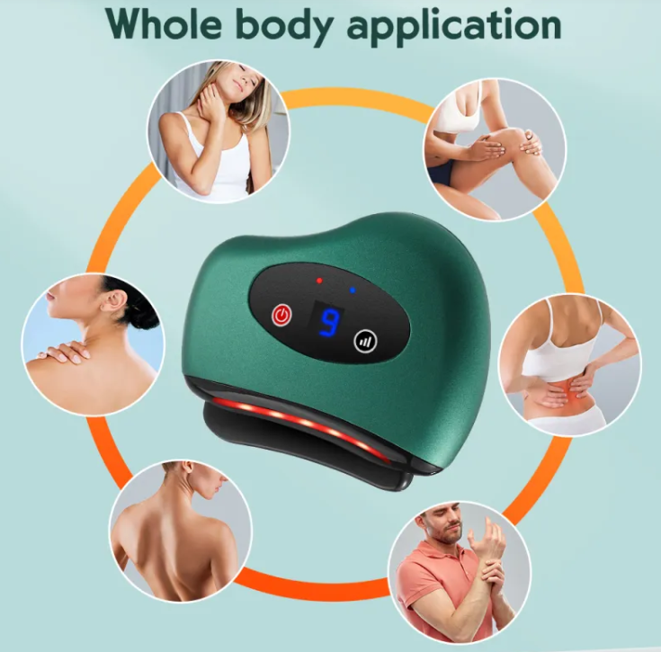 HomeAura Heated Vibrating Gua Sha — Warm Sculpting Tool