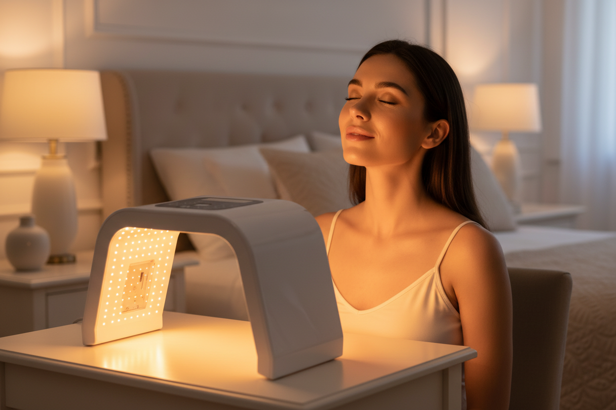 HomeAura LED Face Mask Lifestyle